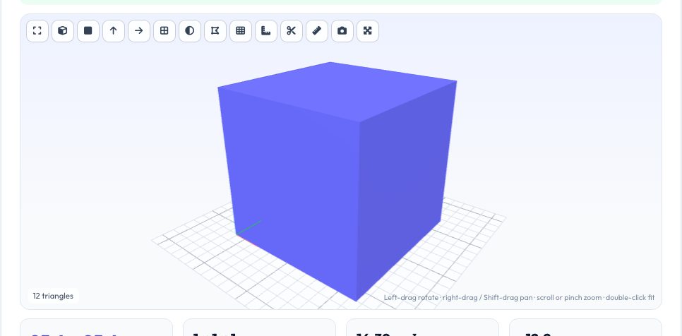 Screenshot of the free STL Scale, Rotate, Mirror & Unit Fix Tool tool on AZRS QuickFix